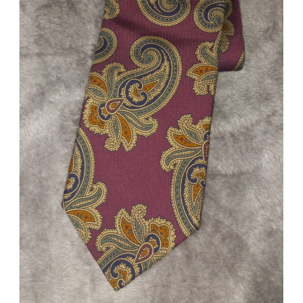 Hand Sewn Robert Talbott Nordstrom Ripp Tie Italian Silk Paisley Designer USA